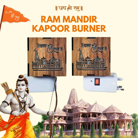 3-IN-1 Ayodhya Ram Mandir Electric Kapoor Burner & Night lamp